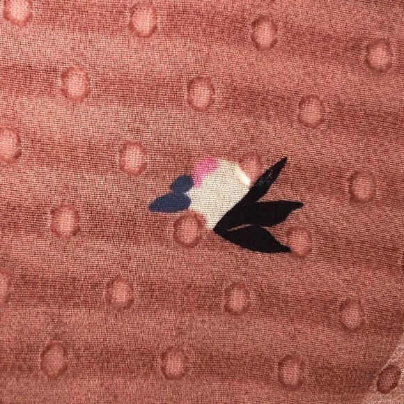 A New Day Women's V~Neck Swiss Dot Nude Rose Cami - Picture 3 of 5